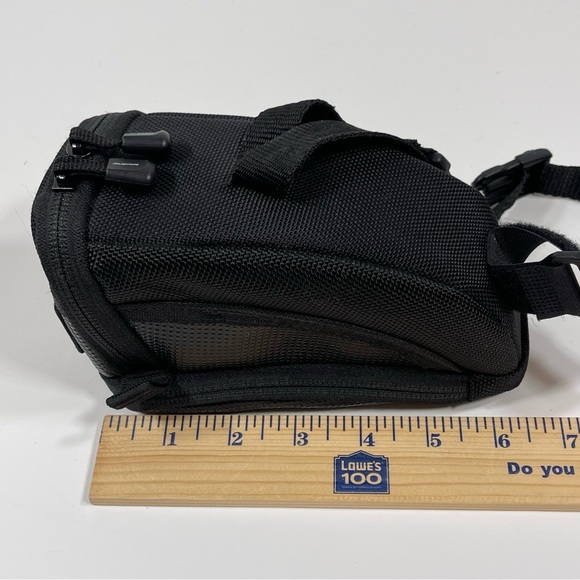 Avenir Small Big Mouth Bike Saddle Seat Bag Black Zip Closure - Picture 7 of 9